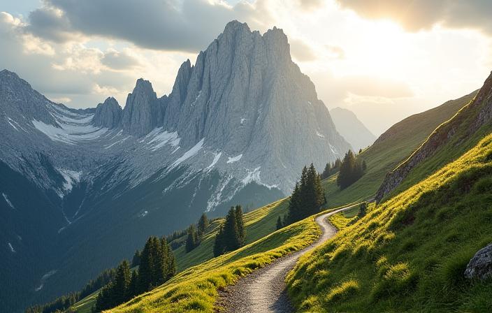 Majestätisches Alpenpanorama in der Schweiz
